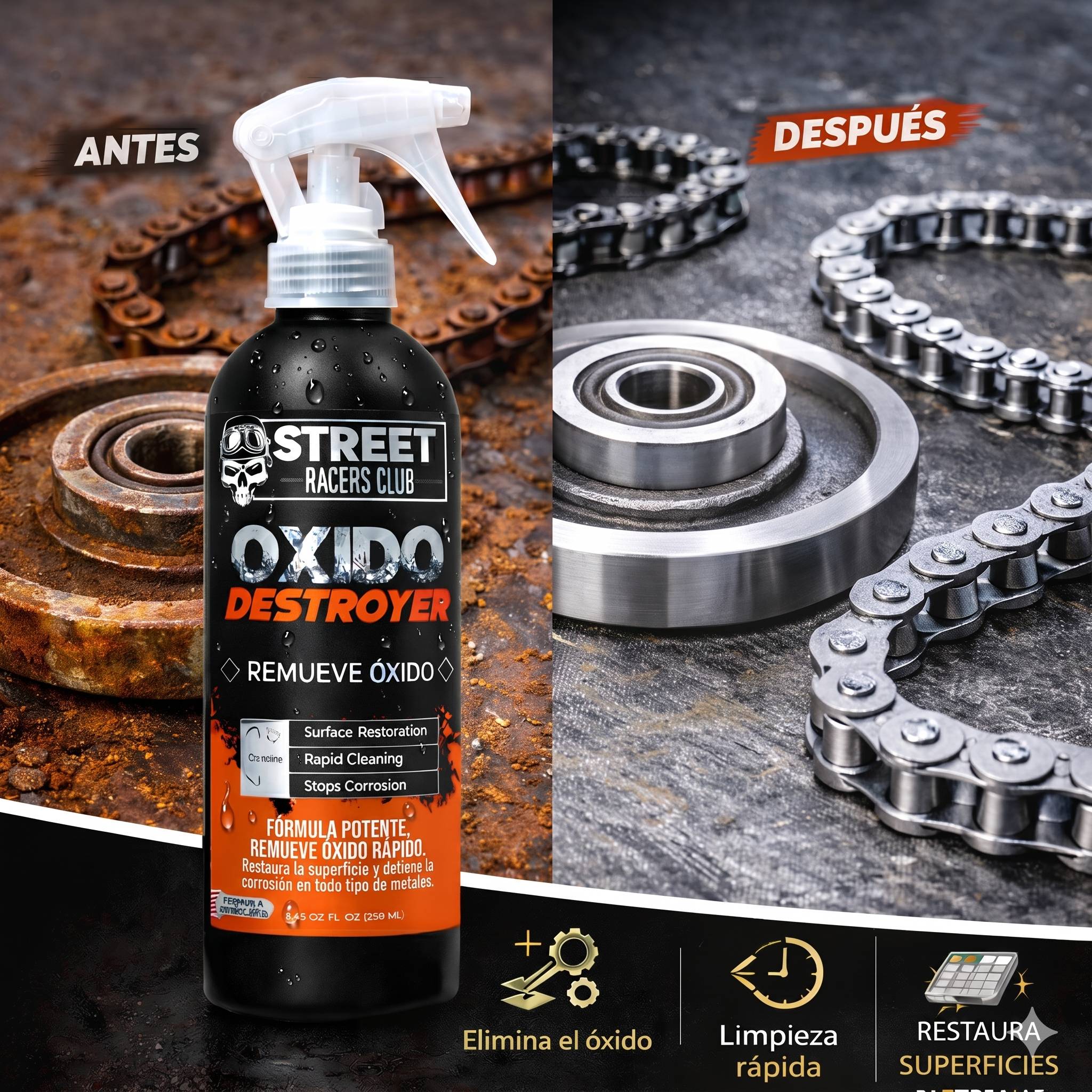 Spray Removedor de Óxido Multiusos 🚗 🛠️